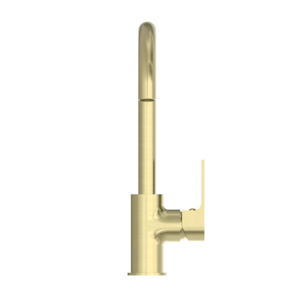BIANCA KTICHEN MIXER GOOSENECK SPOUT BRUSHED GOLD