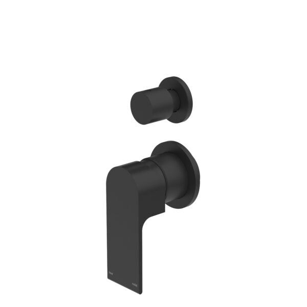 BIANCA SHOWER MIXER WITH DIVERTOR SEPARATE BACK PLATE MATTE BLACK