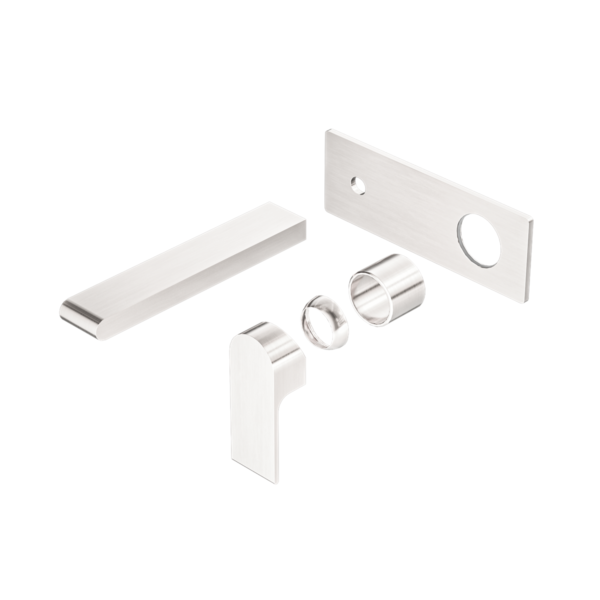 BIANCA WALL BASIN/BATH MIXER 230MM TRIM KITS ONLY BRUSHED NICKEL