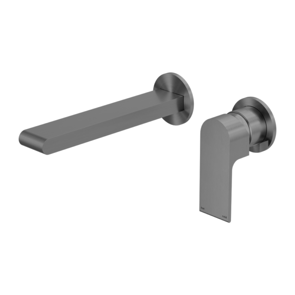 BIANCA WALL BASIN/BATH MIXER SEPARATE BACK PLATE 230MM GUN METAL