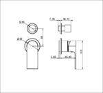 BIANCA SHOWER MIXER WITH DIVERTOR SEPARATE BACK PLATE TRIM KITS ONLY GUN METAL