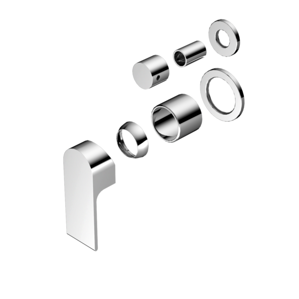 BIANCA SHOWER MIXER WITH DIVERTOR SEPARATE BACK PLATE TRIM KITS ONLY CHROME