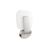 MECCA CARE SHOWER SEAT 400√ó330MM BRUSHED NICKEL