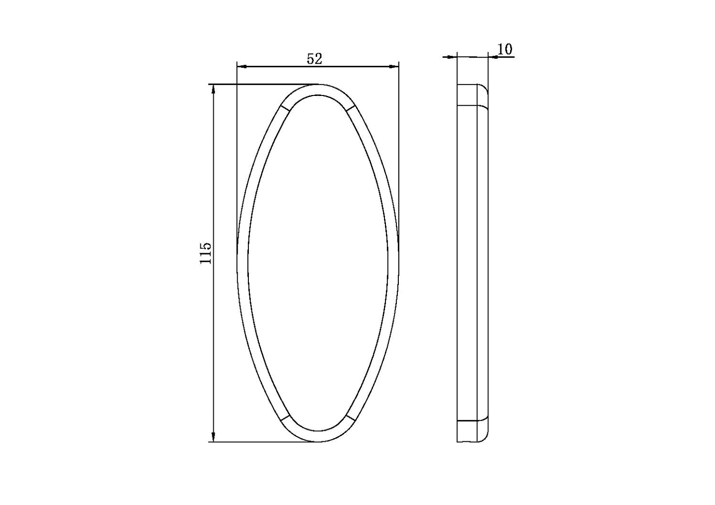 BACKREST REMOVEABLE WALL COVER PLATE BRUSHED NICKEL