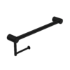 MECCA CARE 25MM TOILET ROLL RAIL 300MM MATTE BLACK