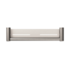MECCA CARE 25MM GRAB RAIL WITH SHELF 450MM BRUSHED NICKEL