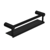 MECCA CARE 25MM GRAB RAIL WITH SHELF 300MM MATTE BLACK