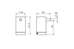 MECCA CARE 25MM WALL HOOK BRUSHED NICKEL