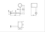 MECCA CARE HEAVY DUTY TOILET ROLL HOLDER GUN METAL