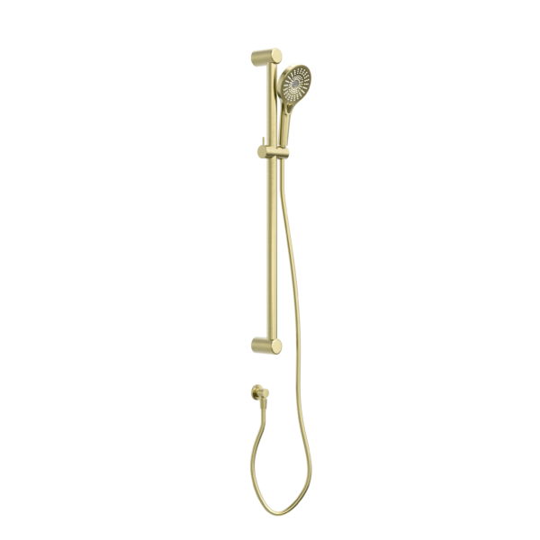 MECCA CARE 32MM GRAB RAIL AND ADJUSTABLE SHOWER RAIL SET 900MM BRUSHED GOLD