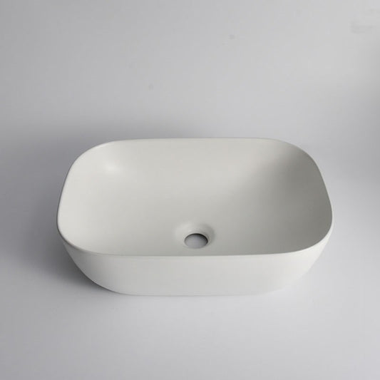 465x320x135mm Matte White Above Counter Basin