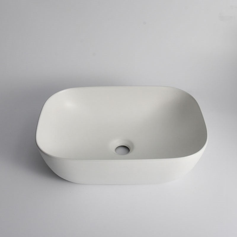 465x320x135mm Matte White Above Counter Basin