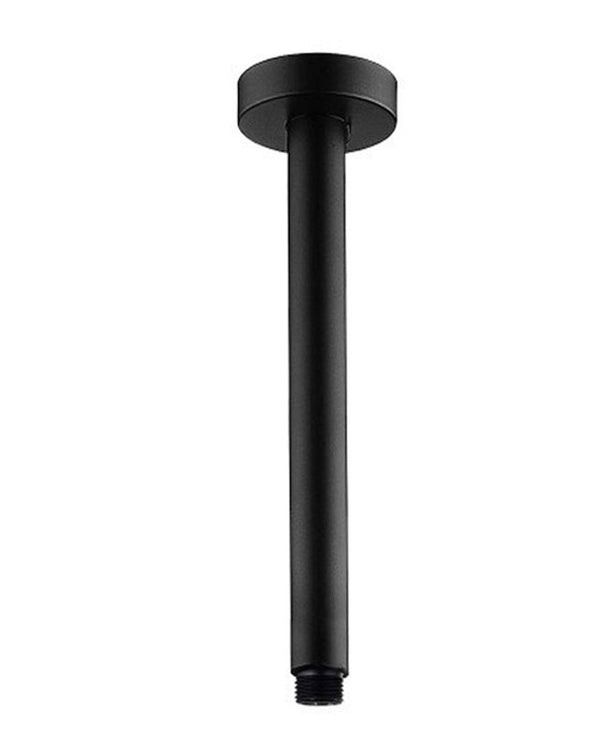 200mm Black Ceiling Shower Arm