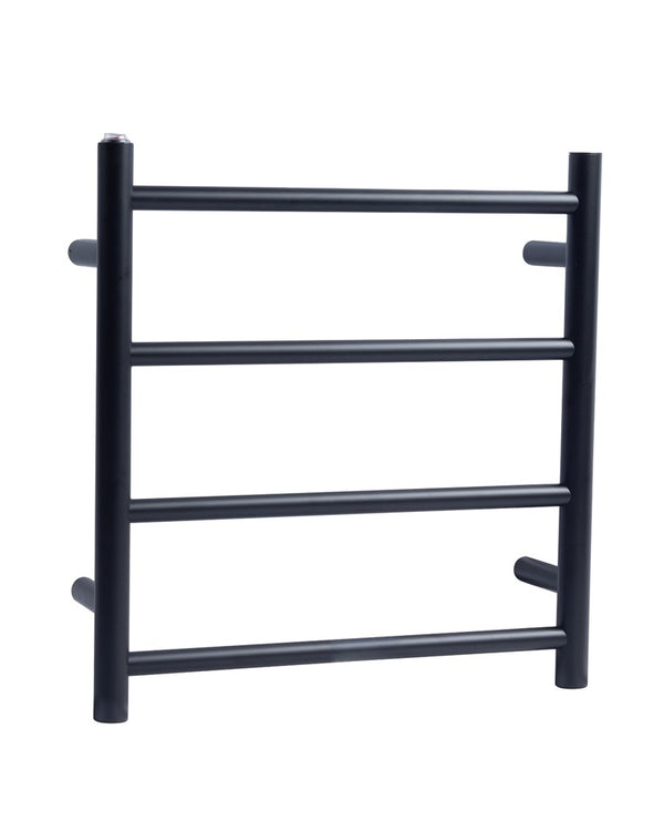 Black Heated Towel Rack 4 Bars