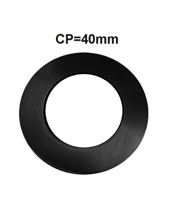 Black Cover Plate 40mm