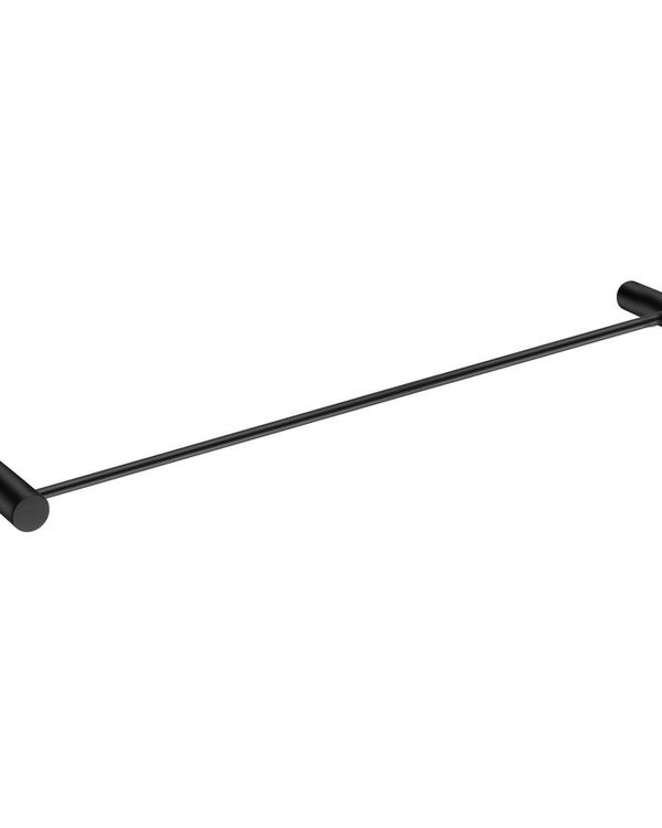 600mm Black Single Towel Rail