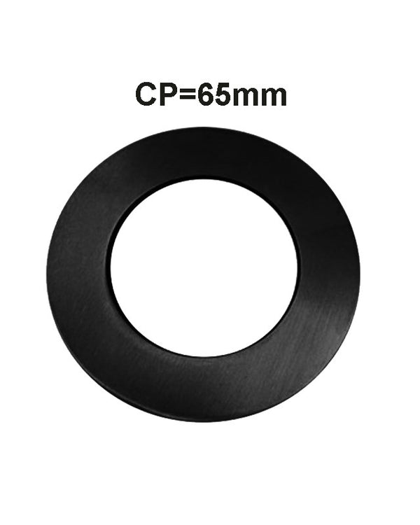 Black Cover Plate 65mm