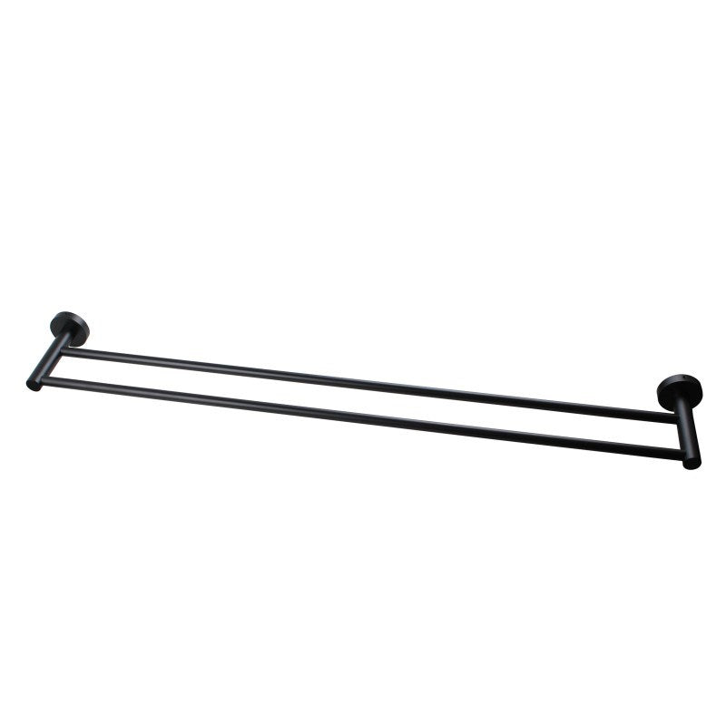 LUCID PIN - Black Cuttable Double Towel Rail