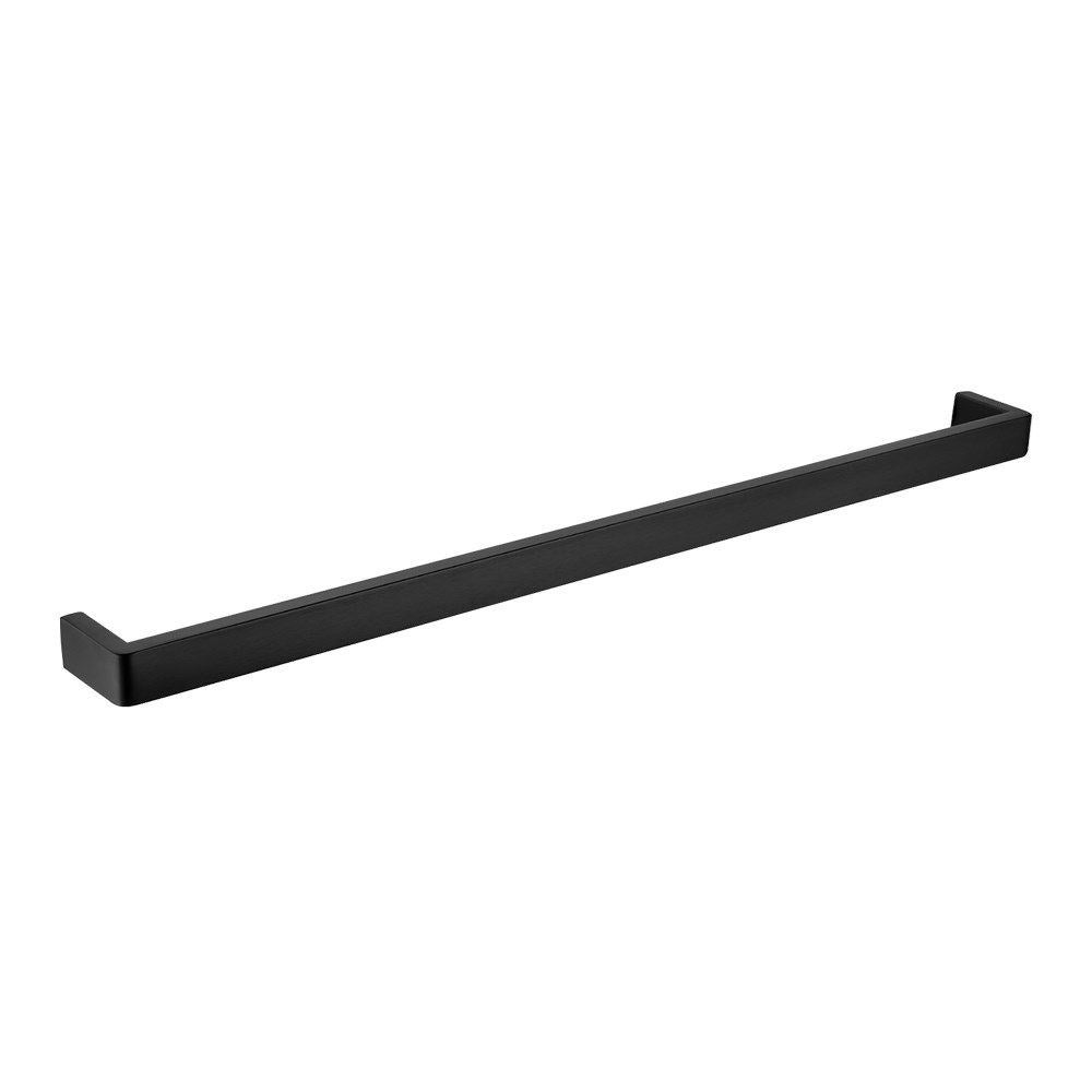 IVANO - 800mm Black Single Towel Rail