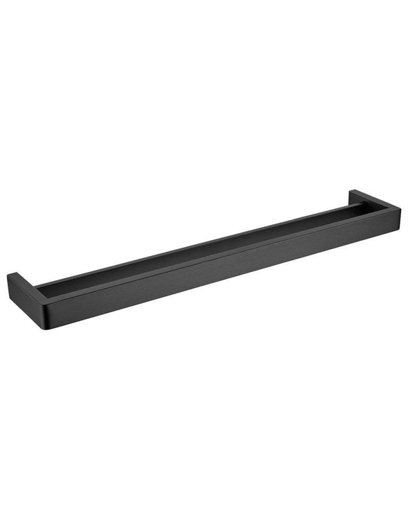 IVANO - 600mm Black Double Towel Rail