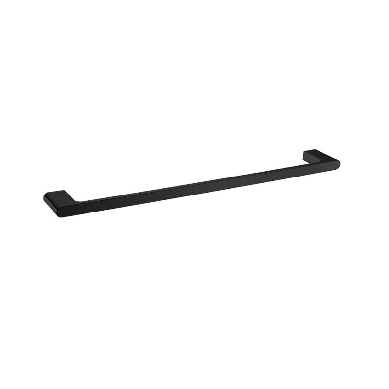 VOG - 800mm Black Single Towel Rail