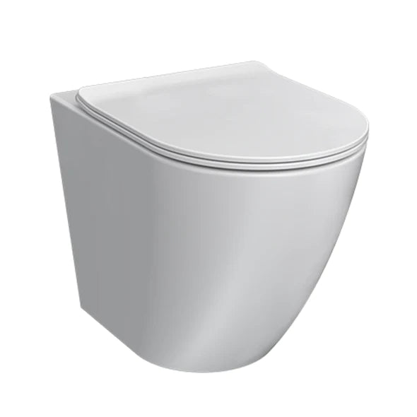 Ellisse Mk II Wall Faced Pan Rimless (Including Soft Close Seat)