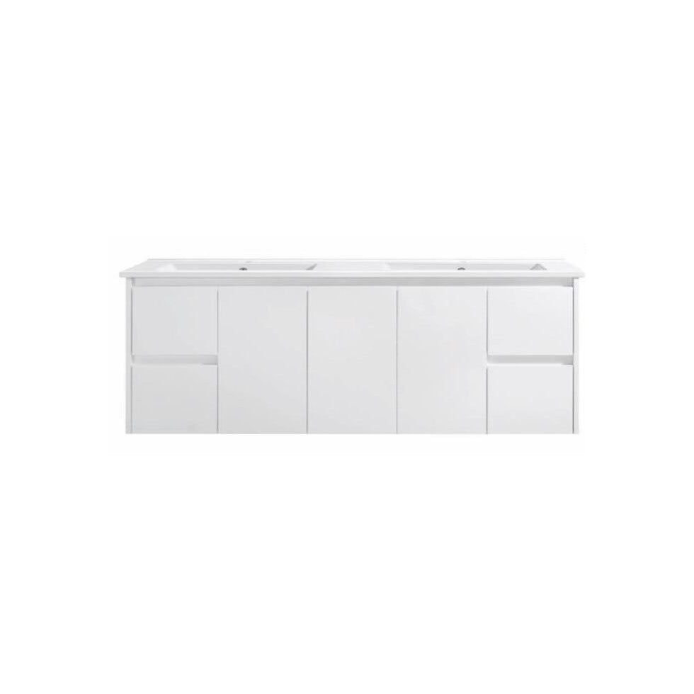 1500mm DOUBLE WALL HUNG PVC VANITY