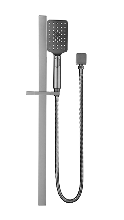 Cresta Single Shower Rail Gunmetal