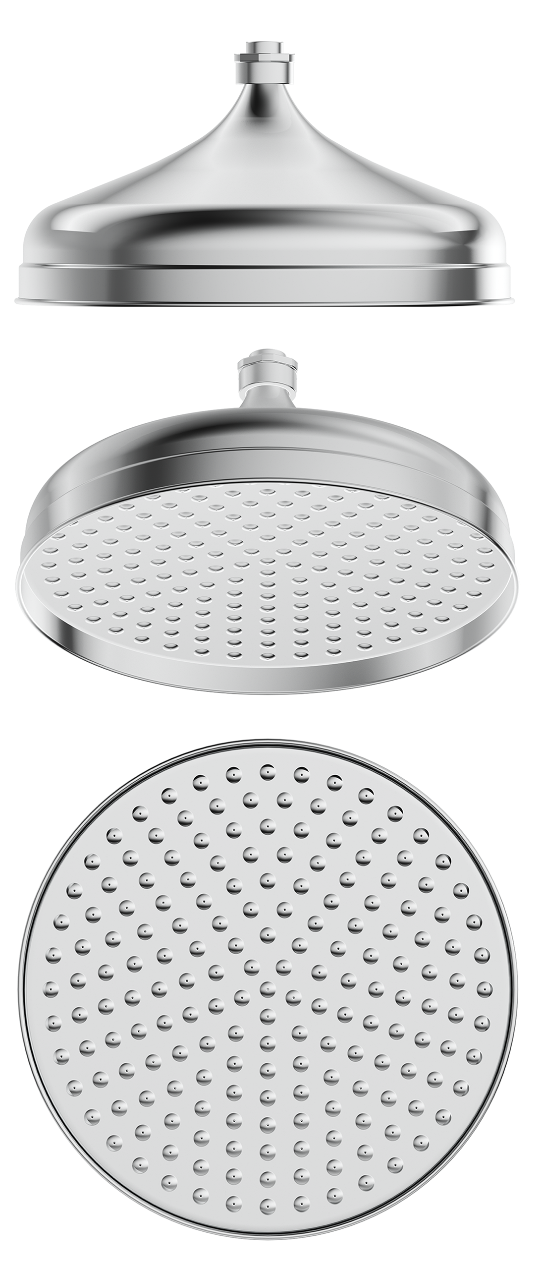 Mica Heritage Shower Head Chrome