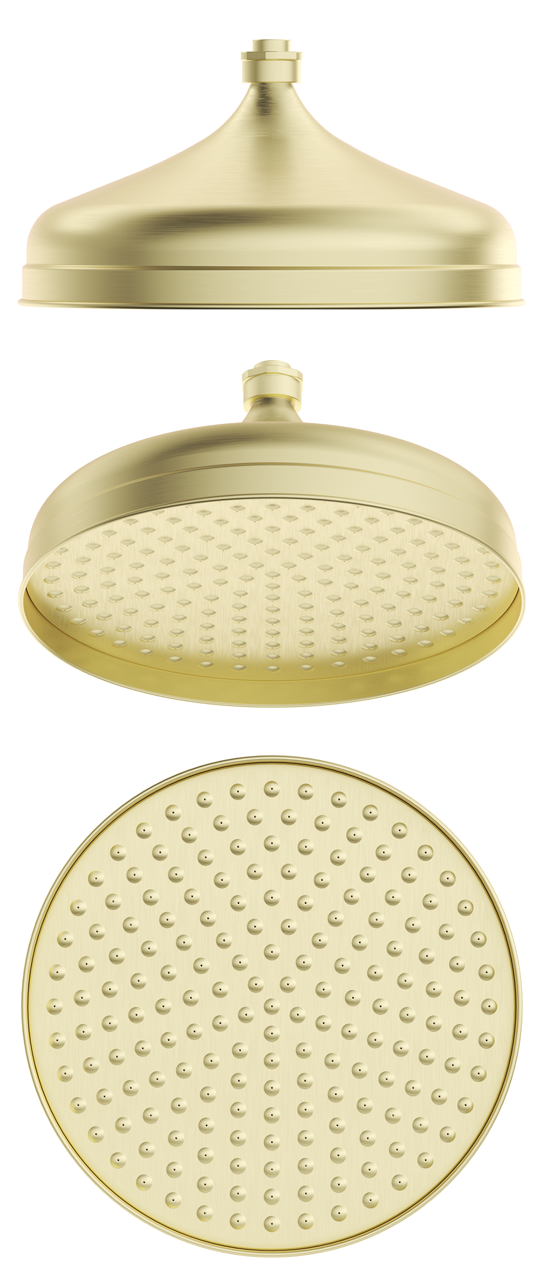 Mica Heritage Shower Head French Gold