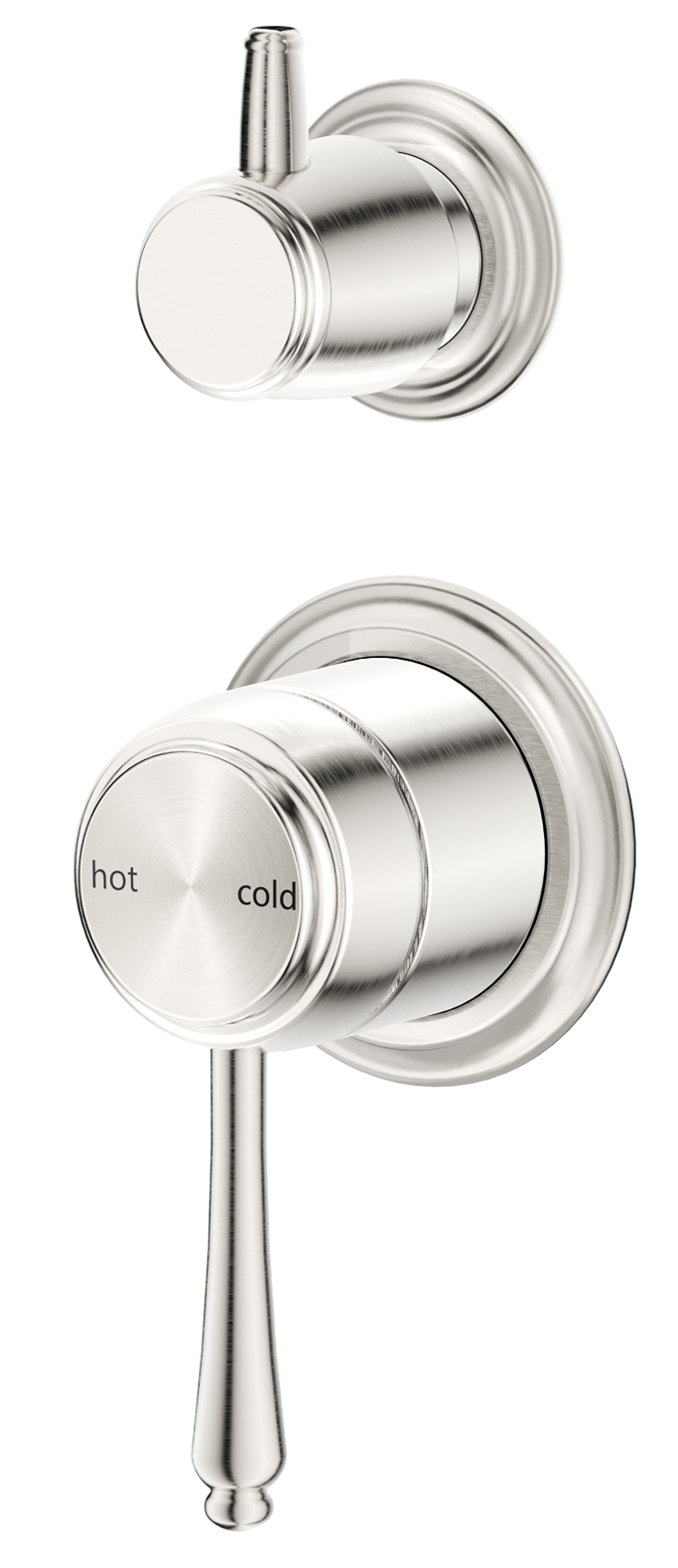 Mica Heritage Shower Mixer Diverter - TRIM KIT ONLY Brushed Nickel