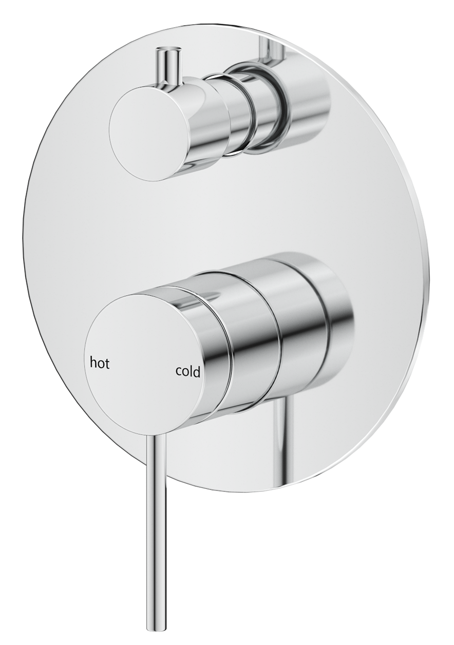 Mica Shower Mixer Diverter - 1P - TRIM KIT ONLY Chrome