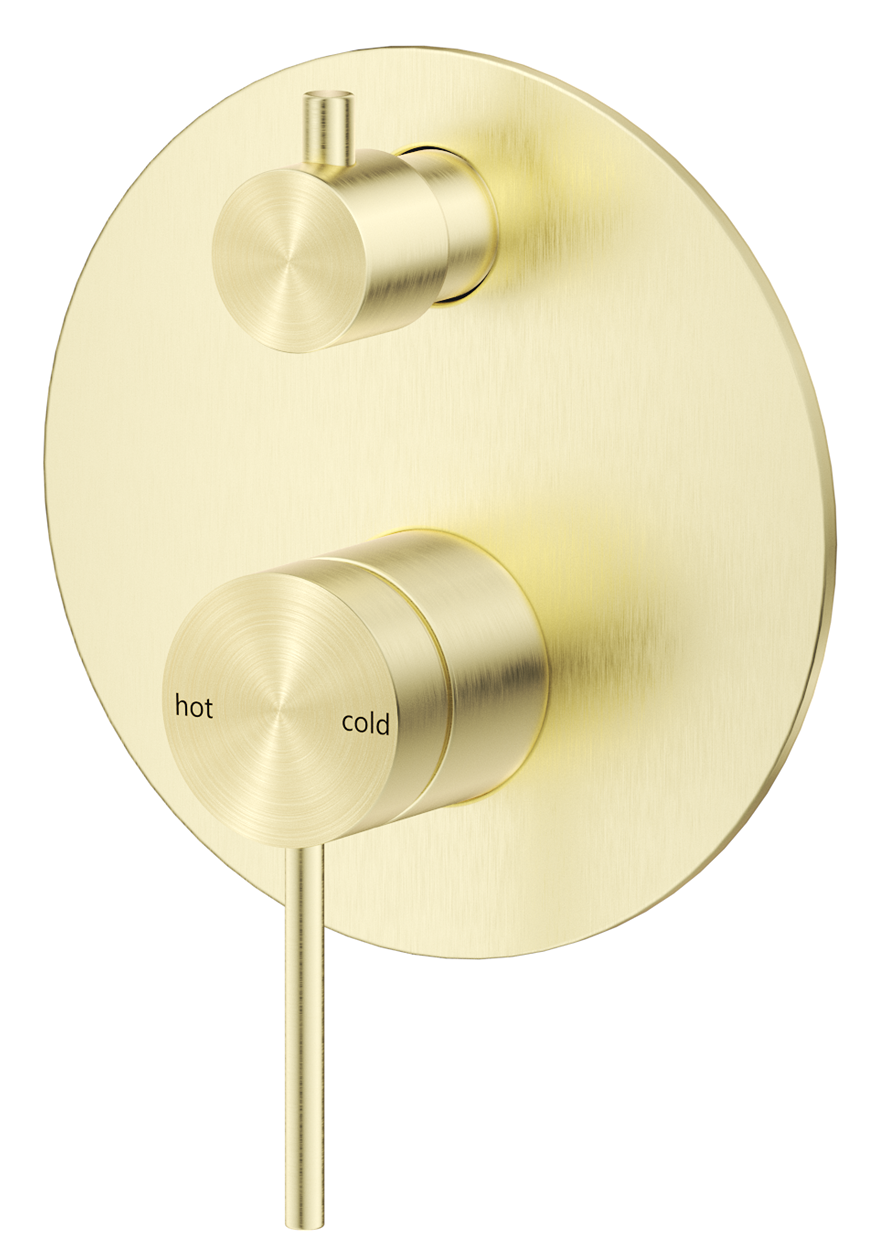 Mica Shower Mixer Diverter - 1P - TRIM KIT ONLY French Gold