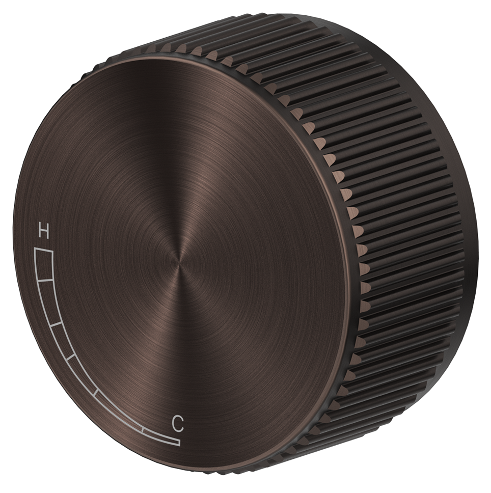 Mica Fluted Progressive Shower Mixer Dusk Bronze