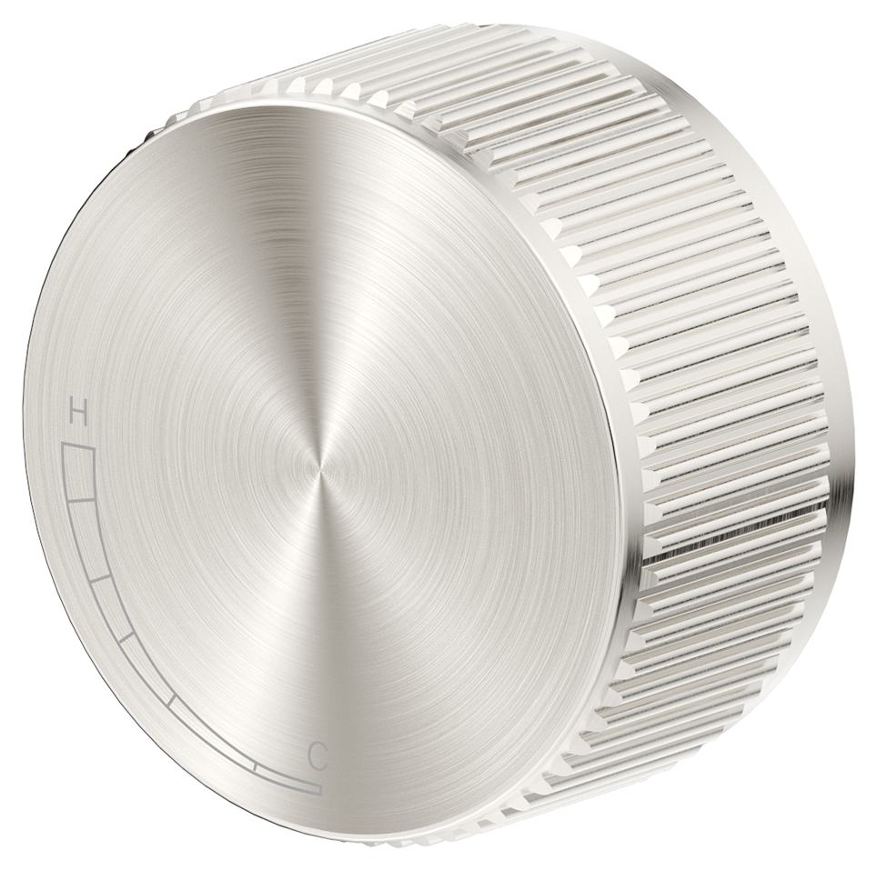 Mica Fluted Progressive Shower Mixer Brushed Nickel