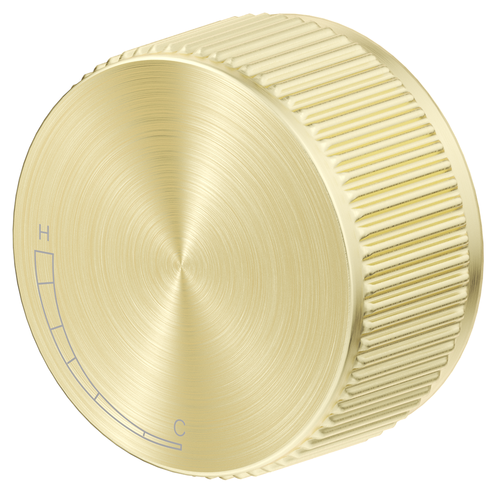 Mica Fluted Progressive Shower Mixer French Gold