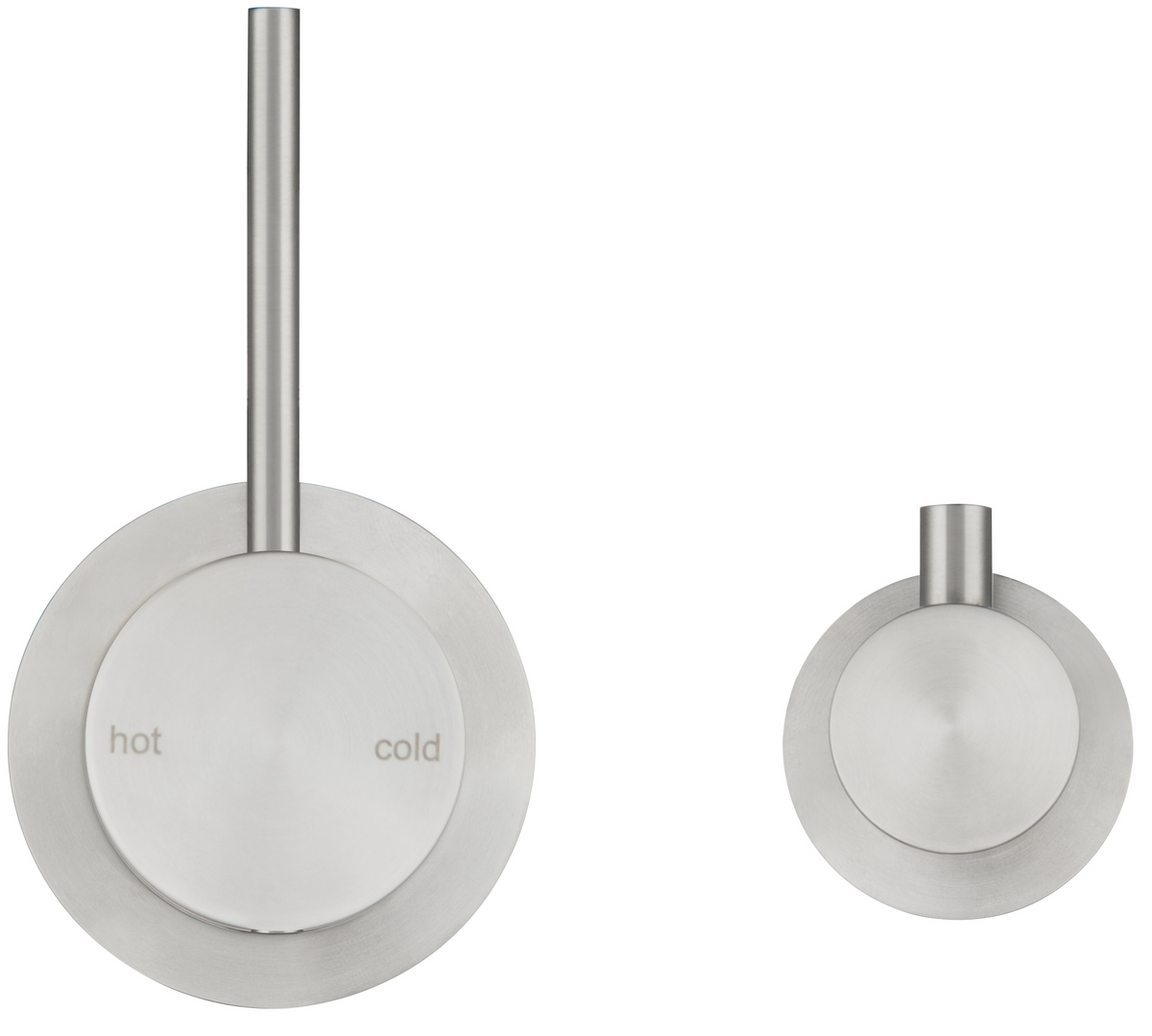 Mica Shower Mixer Diverter - Sideways Reverse - TRIM KIT ONLY Brushed Nickel