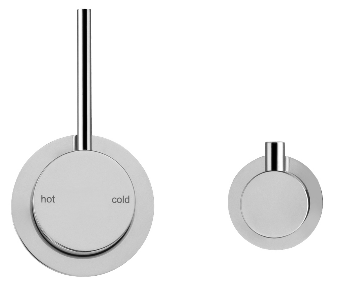 Mica Shower Mixer Diverter - Sideways Reverse - TRIM KIT ONLY Chrome