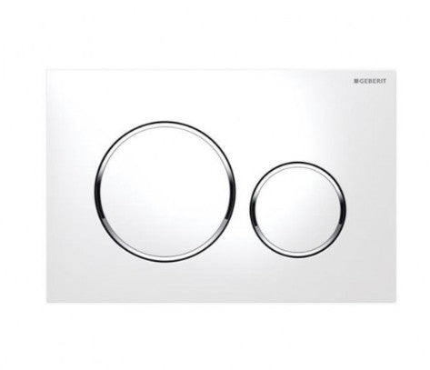Geberit Push Plate ABS White /chrome/white Sigma20KJ 115.882.KJ.1