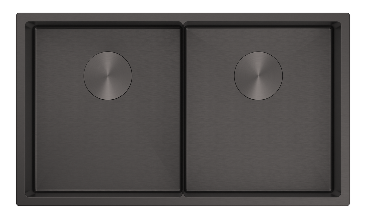 Luminare Sink 760 x 440mm - Double Bowl Gunmetal