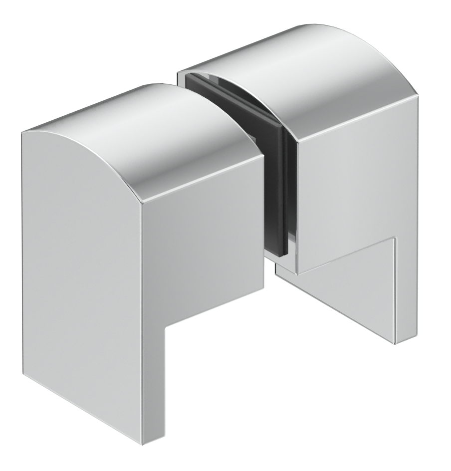 Shower Screen Handle - Square Lever Chrome