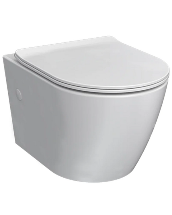 Ellisse Mk II Wall Hung Pan Rimless (including Soft Close Seat)