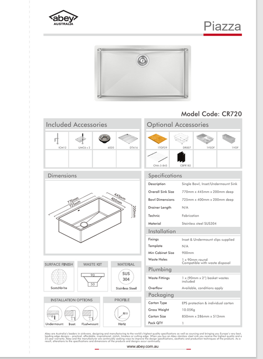 PIAZZA SGL BWL 770X445 + ACC