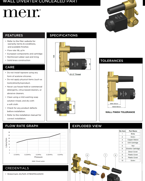 Diverter Mixer Body