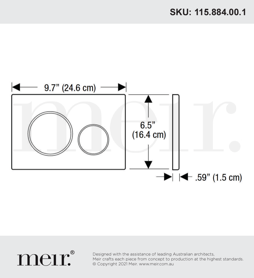 Geberit Sigma21 Dual Flush Plate