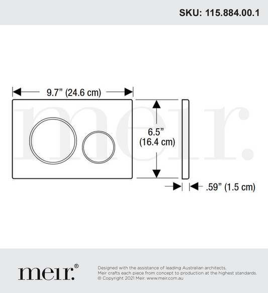 Geberit Sigma21 Dual Flush Plate