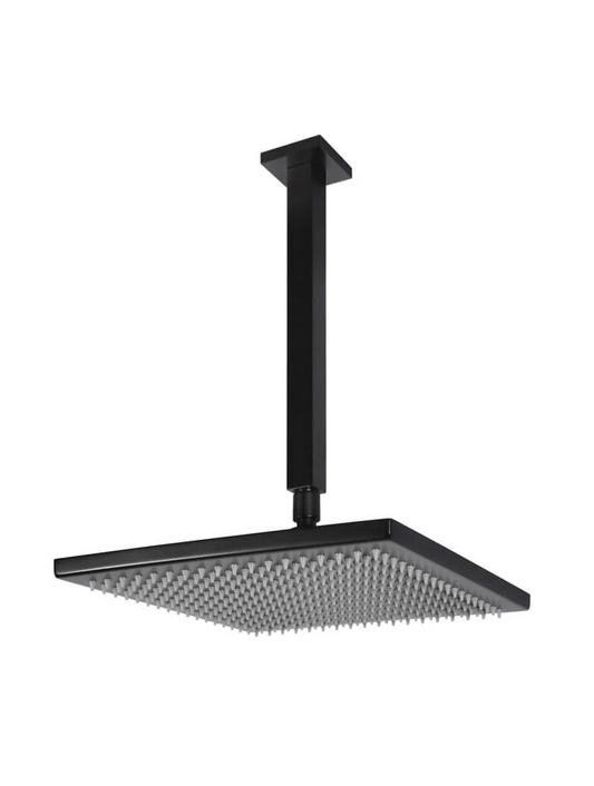 Square Ceiling Shower 300mm rose, 200mm dropper