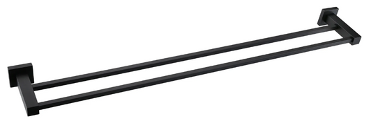 Square Double Towel Rail 600mm