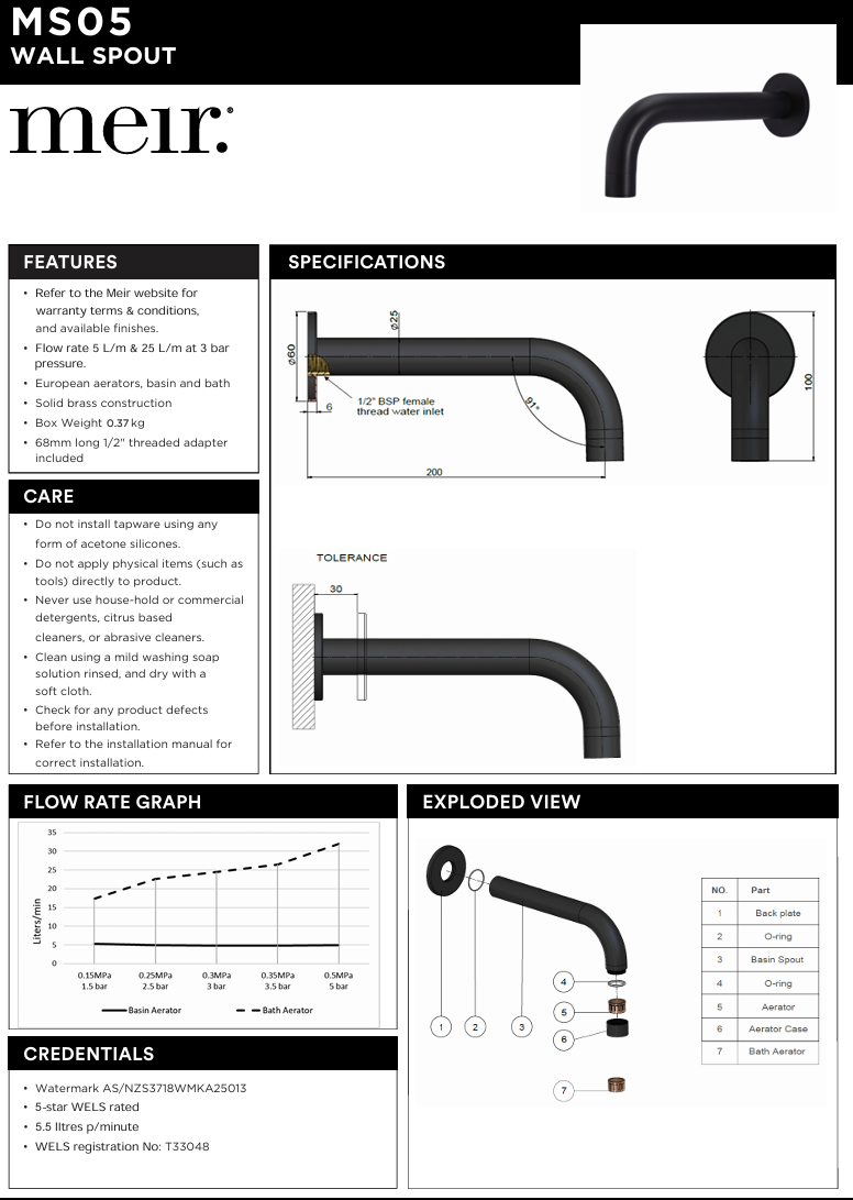 Round Curved Spout