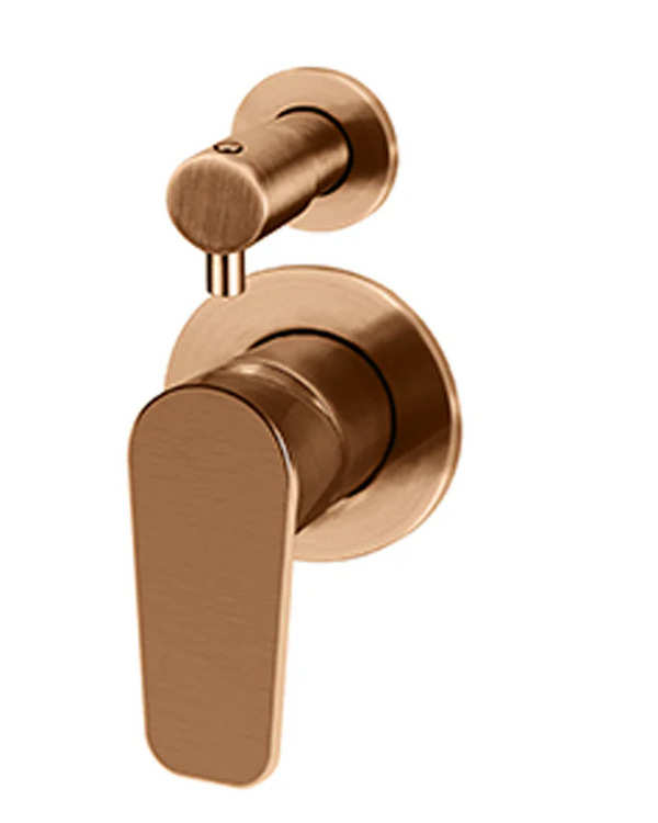 Round Diverter Mixer - Paddle Handle - Finish Kit